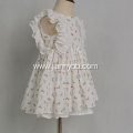 Wholesale cotton fabric floral girls princess dress